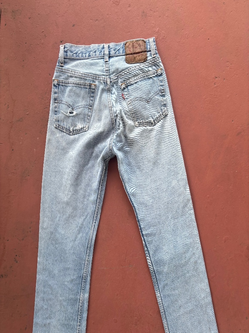 Vintage 80s 90s USA Levis 501 Jeans Actual 27x29 Distressed cone denim fade - Picture 8 of 16
